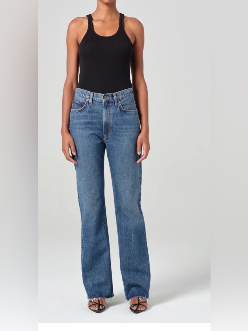 Agolde Leena Mid Rise Baby Flare Jeans